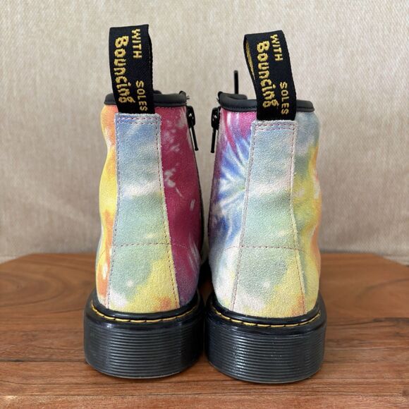 Dr. Martens Rainbow 1460 Junior Tie Dye Colorful Ombre Pascal Boots Youth Size 3 - Picture 5 of 9